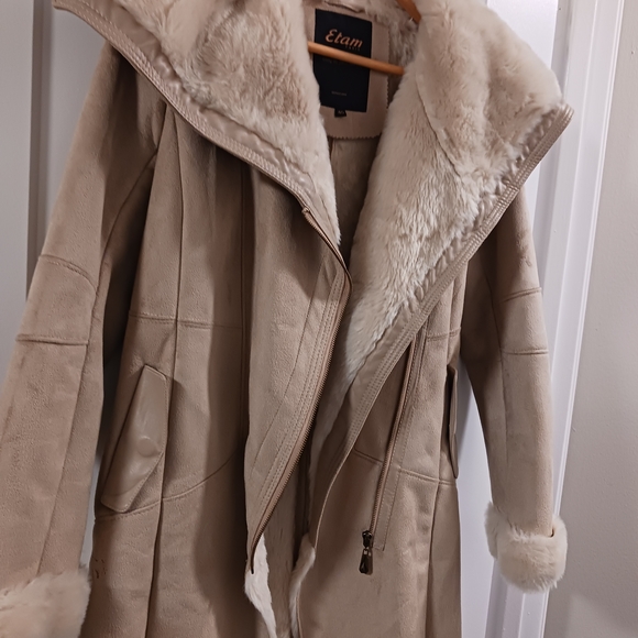 Cozy Tan Teddy Jacket for Women - Picture 2 of 6
